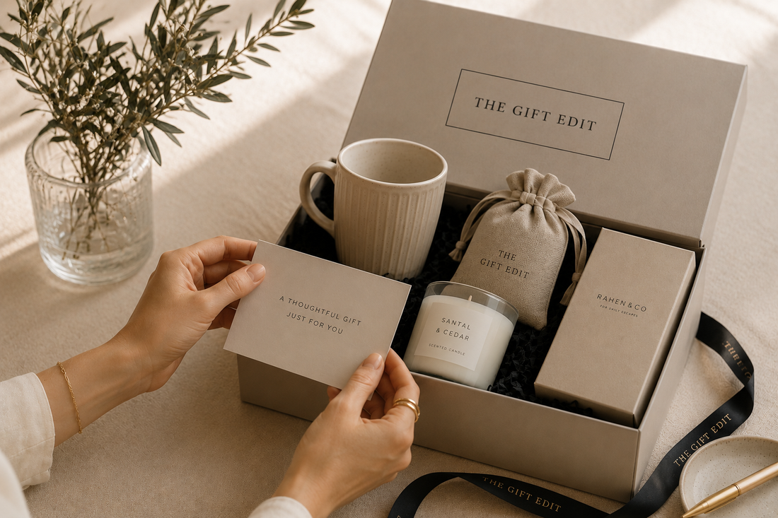 Opening a gift box 