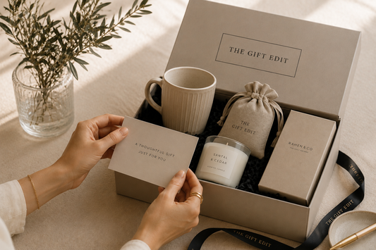 Opening a gift box 